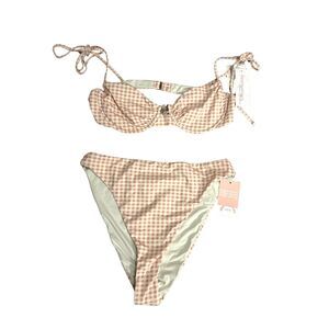 NWT Dippin’ Daisy’s Cherie Underwire Bikini Set Rosette XL Sustainable Swim